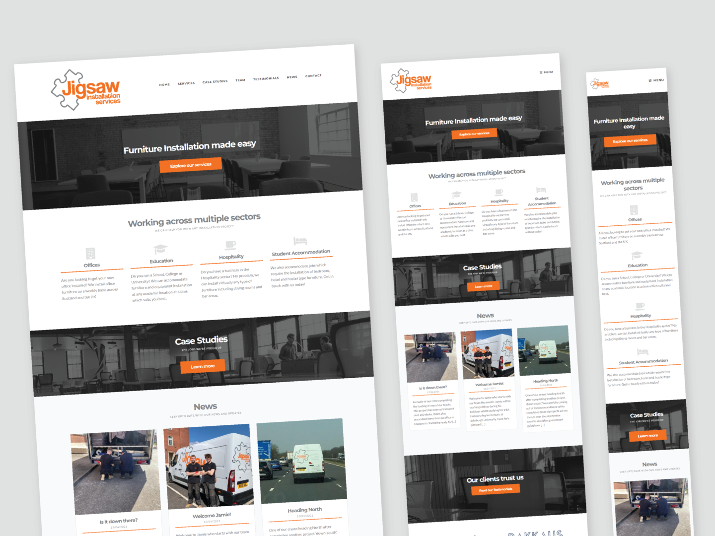 Jigsaw Installations — website