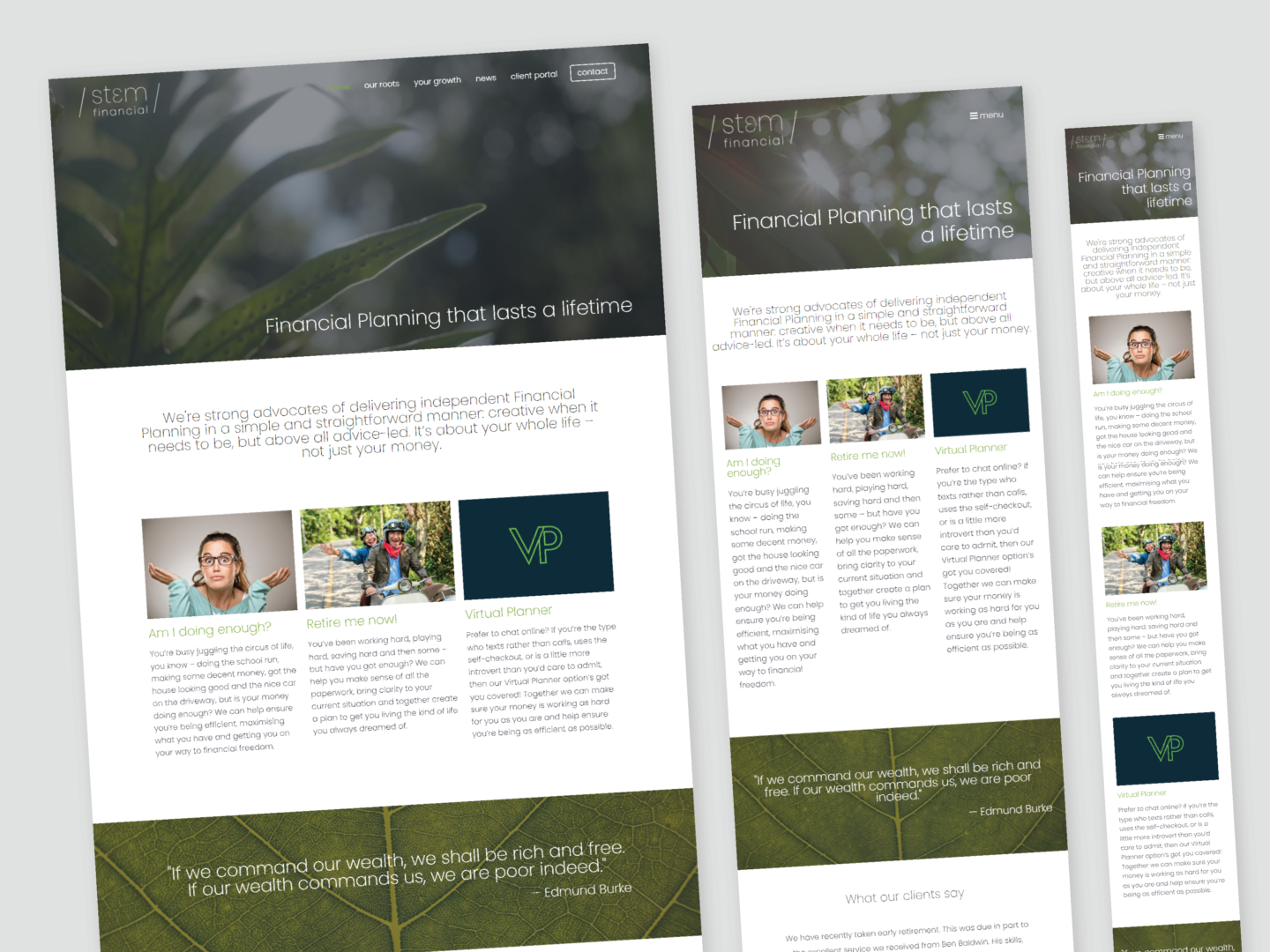 Stem Financial — website